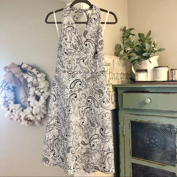 Ann Taylor | Dresses | Ann Taylor Black White Paisley Halter Dress | Poshmark Ann Taylor | Dresses | Ann Taylor Black White Paisley Halter Dress | Poshmark